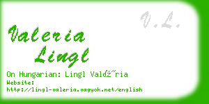 valeria lingl business card